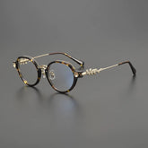 Tyrone Retro Round Acetate Oversize Glasses Frame